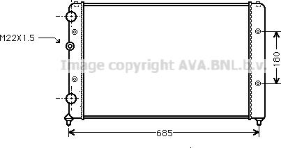 Ava Quality Cooling VN2115 - Radiatore, Raffreddamento motore autozon.pro