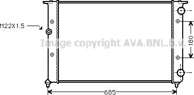 Ava Quality Cooling VN2116 - Radiatore, Raffreddamento motore autozon.pro