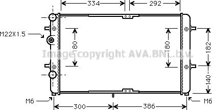 Ava Quality Cooling VN2180 - Radiatore, Raffreddamento motore autozon.pro