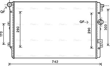 Ava Quality Cooling VN2362 - Radiatore, Raffreddamento motore autozon.pro