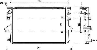 Ava Quality Cooling VN2317 - Radiatore, Raffreddamento motore autozon.pro