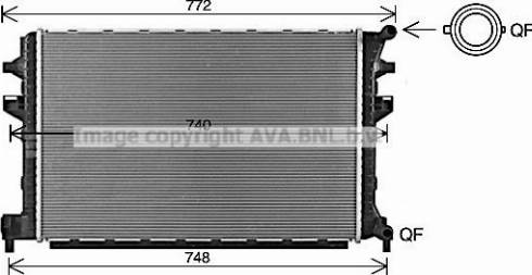 Ava Quality Cooling VN2383 - Radiatore, Raffreddamento motore autozon.pro