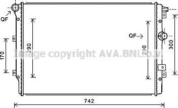 Ava Quality Cooling VN2324 - Radiatore, Raffreddamento motore autozon.pro