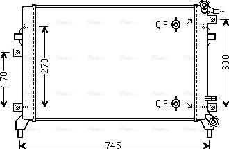 Ava Quality Cooling VN2326 - Radiatore, Raffreddamento motore autozon.pro