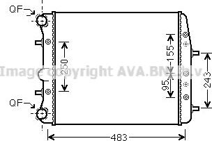 Ava Quality Cooling VN2373 - Radiatore, Raffreddamento motore autozon.pro