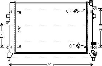 Ava Quality Cooling VN2295 - Radiatore, Raffreddamento motore autozon.pro