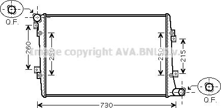 Ava Quality Cooling VN2255 - Radiatore, Raffreddamento motore autozon.pro