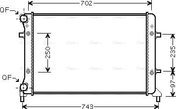 Ava Quality Cooling VN2205 - Radiatore, Raffreddamento motore autozon.pro