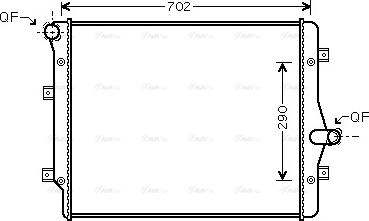 Ava Quality Cooling VN2208 - Radiatore, Raffreddamento motore autozon.pro