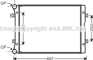 Ava Quality Cooling VN2283 - Radiatore, Raffreddamento motore autozon.pro