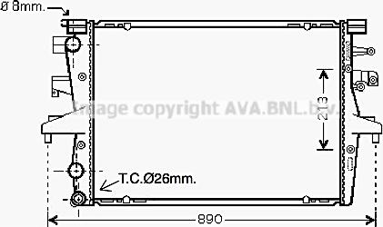 Ava Quality Cooling VNA2230 - Radiatore, Raffreddamento motore autozon.pro