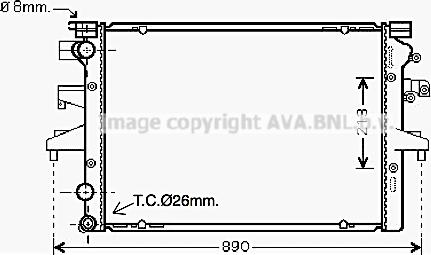 Ava Quality Cooling VN2231 - Radiatore, Raffreddamento motore autozon.pro