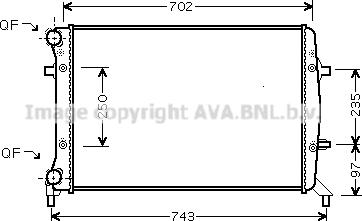 Ava Quality Cooling VN2272 - Radiatore, Raffreddamento motore autozon.pro