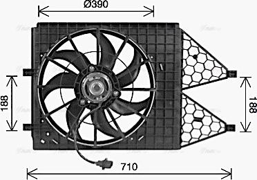 Ava Quality Cooling VN7545 - Ventola, Raffreddamento motore autozon.pro