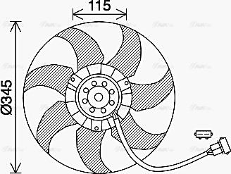 Ava Quality Cooling VN7541 - Ventola, Raffreddamento motore autozon.pro