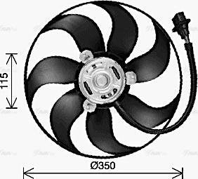 Ava Quality Cooling VN7553 - Ventola, Raffreddamento motore autozon.pro