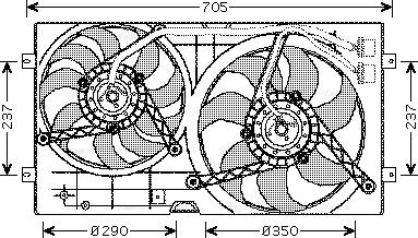 Ava Quality Cooling VN7503 - Ventola, Raffreddamento motore autozon.pro