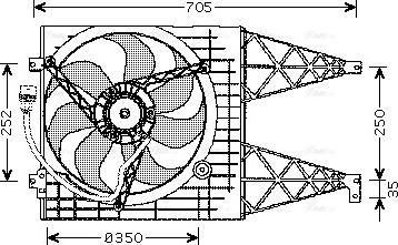 Ava Quality Cooling VN7507 - Ventola, Raffreddamento motore autozon.pro