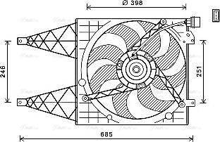 Ava Quality Cooling VN7532 - Ventola, Raffreddamento motore autozon.pro