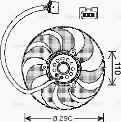 Ava Quality Cooling VN7522 - Ventola, Raffreddamento motore autozon.pro