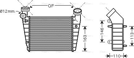 Ava Quality Cooling VNA4216 - Intercooler autozon.pro