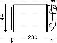 Ava Quality Cooling VNA6381 - Scambiatore calore, Riscaldamento abitacolo autozon.pro