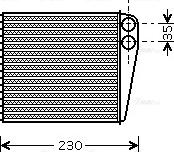 Ava Quality Cooling VNA6229 - Scambiatore calore, Riscaldamento abitacolo autozon.pro