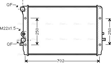 Ava Quality Cooling VNA2193 - Radiatore, Raffreddamento motore autozon.pro