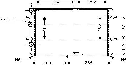 Ava Quality Cooling VNA2180 - Radiatore, Raffreddamento motore autozon.pro