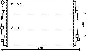 Ava Quality Cooling VNA2344 - Radiatore, Raffreddamento motore autozon.pro