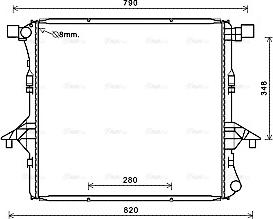 Ava Quality Cooling VNA2363 - Radiatore, Raffreddamento motore autozon.pro