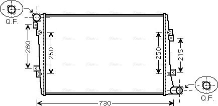 Ava Quality Cooling VNA2255 - Radiatore, Raffreddamento motore autozon.pro