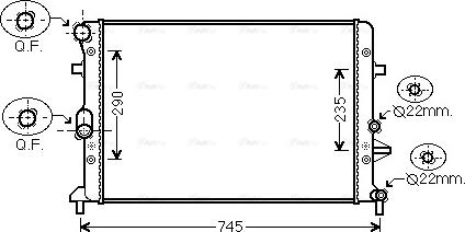 Ava Quality Cooling VNA2289 - Radiatore, Raffreddamento motore autozon.pro