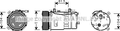 Ava Quality Cooling VNAK046 - Compressore, Climatizzatore autozon.pro