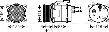 Ava Quality Cooling VNAK303 - Compressore, Climatizzatore autozon.pro