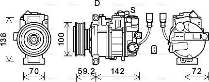 Ava Quality Cooling VNAK385 - Compressore, Climatizzatore autozon.pro