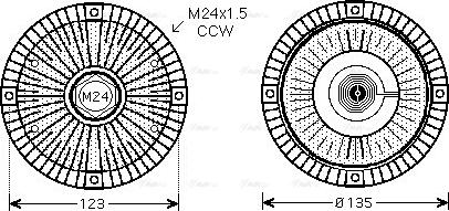 Ava Quality Cooling VNC274 - Giunto di collegamento, Ventilatore radiatore autozon.pro