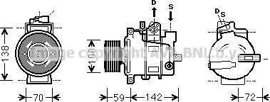 Ava Quality Cooling VNK380 - Compressore, Climatizzatore autozon.pro