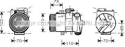 Ava Quality Cooling VNK240 - Compressore, Climatizzatore autozon.pro