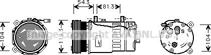 Ava Quality Cooling VNK280 - Compressore, Climatizzatore autozon.pro