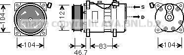 Ava Quality Cooling VNK288 - Compressore, Climatizzatore autozon.pro