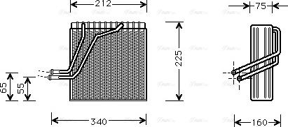 Ava Quality Cooling VNV030 - Evaporatore, Climatizzatore autozon.pro