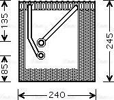 Ava Quality Cooling VNV242 - Evaporatore, Climatizzatore autozon.pro