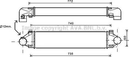 Ava Quality Cooling VO4173 - Intercooler autozon.pro