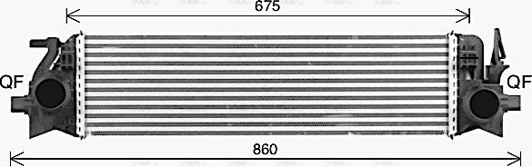 Ava Quality Cooling VO4305 - Intercooler autozon.pro