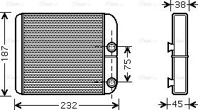 Ava Quality Cooling VO 6129 - Scambiatore calore, Riscaldamento abitacolo autozon.pro