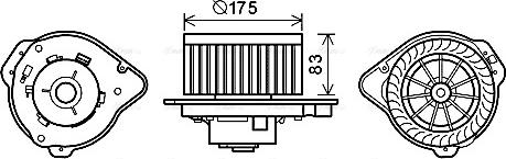 Ava Quality Cooling VO8174 - Ventilatore abitacolo autozon.pro