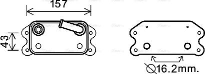 Ava Quality Cooling VO3168 - Radiatore olio, Olio motore autozon.pro