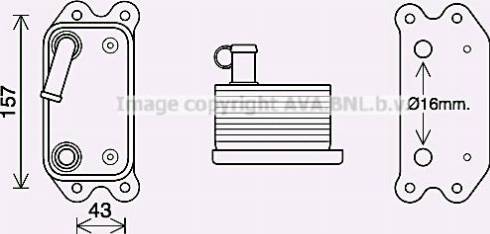 Ava Quality Cooling VO3295 - Radiatore olio, Olio motore autozon.pro