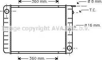 Ava Quality Cooling VO 2050 - Radiatore, Raffreddamento motore autozon.pro